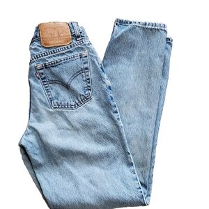 Levi's 512 Womens 7M Denim Blue Jeans Slim Fit Orginal Tapered Leg